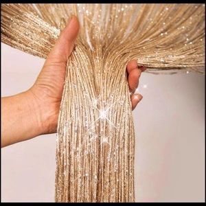 Glitter string curtain
